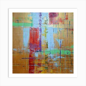 Abstract Painting "The gold of blooming harmony" Art Print