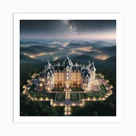 Castle At Night 3 Art Print