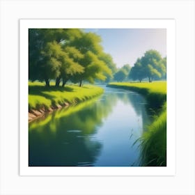 River In The Grass 21 Art Print