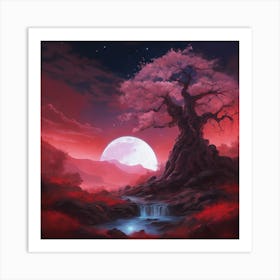 Sakura Tree Art Print