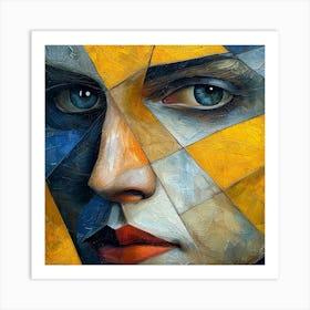 Abstract Portrait Of A Woman 9 Art Print