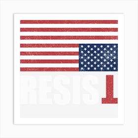 Us Flag Art Print