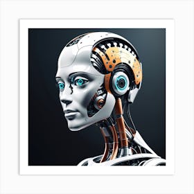 Cyborg Woman 39 Art Print