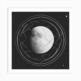 Moon And Stars 1 Art Print