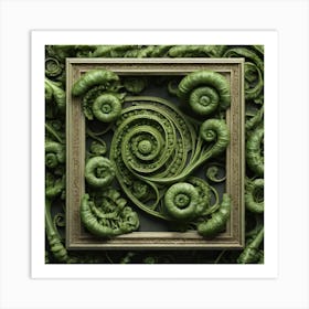 Ferns In A Frame 3 Art Print