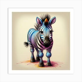 Zebra 13 Art Print