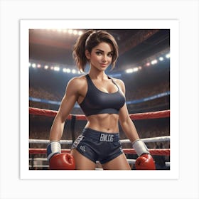 Boxing Girl 6 Art Print