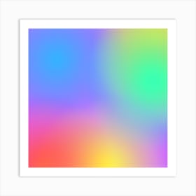 Rainbow Abstract Background Art Print