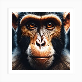 Chimpanzee Portrait 13 Art Print