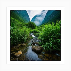 Deep Valleys 3 Art Print