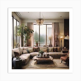 Rustic Living Room 1 Art Print