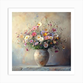 Flowers In A Vase 16 Art Print