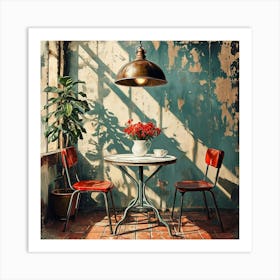 Table And Chairs Art Print