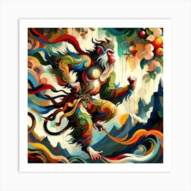 Tibetan Monkey Art Print