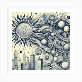 Cityscape 1 Art Print