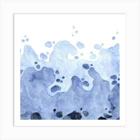 Watercolor Of Waves Art Print