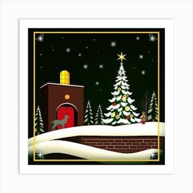 Christmas Card Art Print