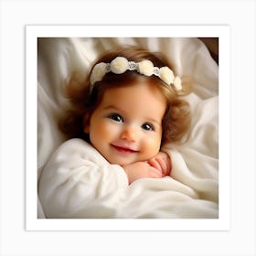 Cute Baby Girl 3 Art Print