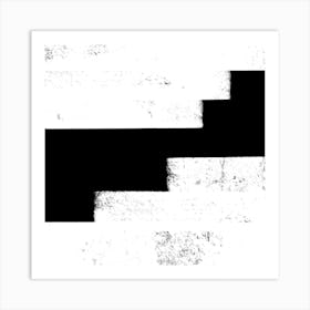 Black And White Abstract Painting 1 Art Print