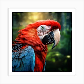 Red Macaw 1 Art Print