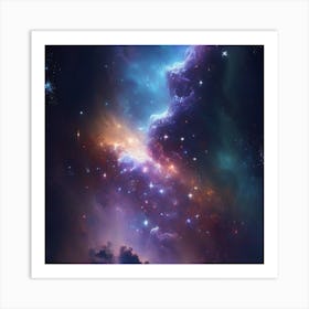 Space Nebula Art Print