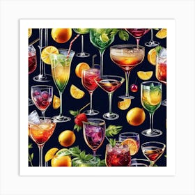 Alcoholic Drinks 2 Art Print