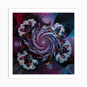 Fractal Flower 3 Art Print