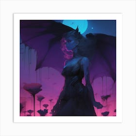 Woman With Wings Art Print