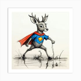 Super Deer 7 Art Print