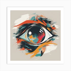 Bold Typography With Abstract Brushstrokes 1 Art Print