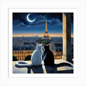 Paris At Night Art Print