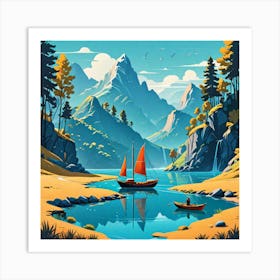 Landscape Painting Art Print