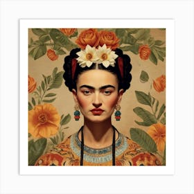 Default Default Vintage Frida Kahlo For Defferent Seasons Aest 3 (1) Art Print