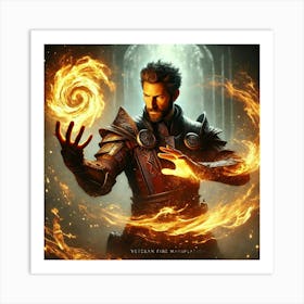 Kael Firebrand Fire Manipulation Art Print