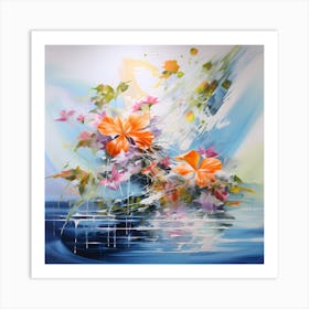 AI A Symphony of Earth and Water Art Print