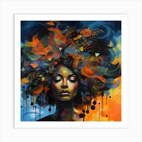 Afro Woman 1 Art Print