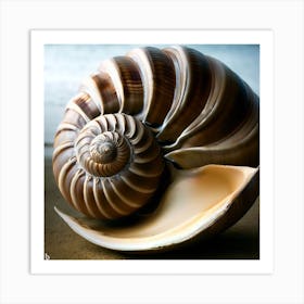 Shell On Sand Art Print