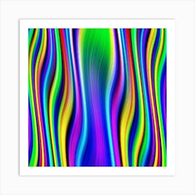 Abstract Wavy Lines 4 Poster