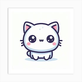 Kawaii Cat 2 Art Print