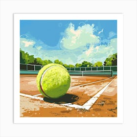 A Tennis Tournament Vector Design Illustration 1718671432 4 Art Print