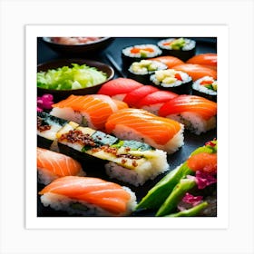 Sushi And Sashimi 1 Art Print