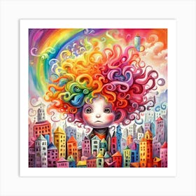 Rainbow Girl Art Print