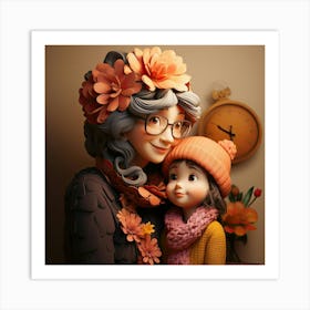 Mother And Daughter Art Print