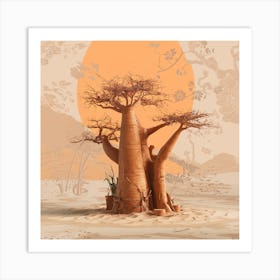 Baobab Tree 7 Art Print