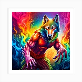 Wolf body 2 Art Print