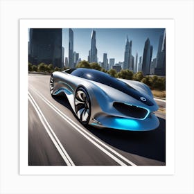 Futuristic Concept Car 2 Art Print