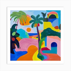 Abstract Travel Collection Tulum Mexico 1 Art Print