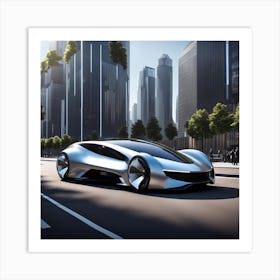 Futuristic Car 8 Art Print