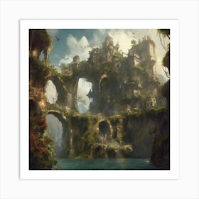 Fantasy Castle 45 Art Print