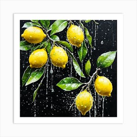 Lemon art 3 Art Print